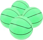 ZUNOXAZ 1 Set Glow Dark Basketball for Inflatable Luminous Ball with Pump for Beach Pool and Outdoor Fun Material for Family and Friends