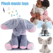 Baby Talking Toy Elephant Soft Plush Doll Singing PP Cotton Musical Stuffed Toys