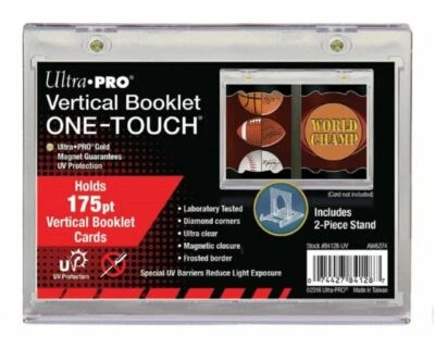 Ultra PRO Vertical One Touch BOOKLET Magnetic Card Holder 175pt with Stand