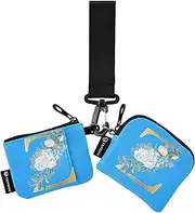 [Caihoyu] Z Dual Wristlet Wallets for Women Minimalist Money Organizers with Zipper Pocket for Ladies Girls 2 Packs, Multicolor, 4.13"(L) x 3.5"(W), Travel Accessory