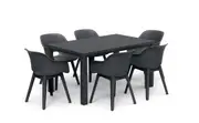 Keter Julie Akola Dining Set- Graphite