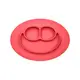 美國EZPZ矽膠幼兒餐具 Happy Mat快樂防滑餐盤- 珊瑚紅(迷你版)
