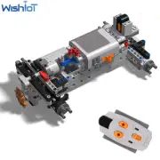 4WD MOC Technic Parts 4WD RC Car Model Remote Control Building Blocks Kit Kids