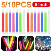 5/10pcs Glowing Stick Survival Kit Ultra Bright Emergency Light Sticks