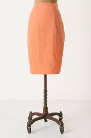 NWT Anthropologie Discreet Designs Embroidered Pencil Skirt Size 8