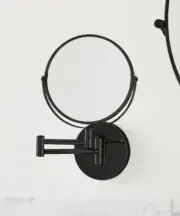 West Elm Mid-Century Modern Overhang Swivel Vanity Mirror Dark Bronze