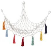 Boho Plush Toy Hammock Net Organizer Stuffed Animals Hanging Toys Kids Room Storage