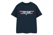 Top Gun Boys Mini Me Short-Sleeved T-Shirt (Navy) - UTNS8536