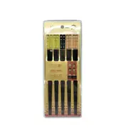 Yesjoy Cherry Blossom Chinese Japanese Alloy Chopsticks 5 Pair KJ399A