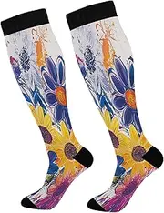 Compression Socks For Women & Men Compression Sock 15-20 mmHg for Nurses, Pregnancy, Flying, Running,Travel