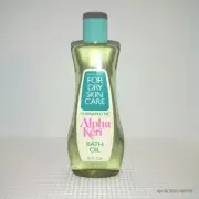 Alpha Keri Bath Oil. 8oz. VTG Bottle. Sweet Floral Scent From Benzophenone.