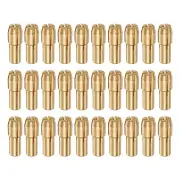 30pcs 1.2mm Brass Drill Chucks Collet Bit Sets for Rotary Tools, 4.8mm Shank