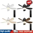 Ceiling Fan Light Light Bulb Fan 5 Blades LED Light Fan for Living Room Bedroom