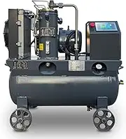 7.5 kW/10 HP Variable Speed Inverter Screw Air Compressor 2-in-1 Air Compressor 38CFM/116PSI/230V Air Pumps Single Phase Industrial Compressor