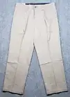 Dockers WF Pants Mens 36X29 Brown Signature Pleated Classic Fit Lux Cotton New