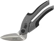 C.JET TOOL 10 Inch Heavy Duty Scissors, Carpet Cutter, Industrial Scissors, Multipurpose Scissors, Carpet, Cardboard, Leather, Pruning, Gardening, Professional Soft Handle Stainless Steel (Black)