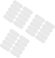 NOLITOY Elf Tracks Combination Feeder Small Claw Clips Automatic Earrings Spotlight Fish Tank Light Ear Earrings Invisible Oval Tie White Pe