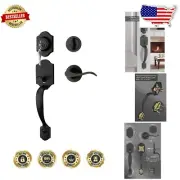 Durable Oil Rubbed Bronze Front Door Handle and Deadbolt with Easy Installation