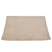 HB0 (Khaki)Flannel Throw Blanket Plush Fluffy Light Breathable TO
