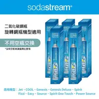 在飛比找momo購物網優惠-【Sodastream】二氧化碳全新旋轉鋼瓶425g(5入組