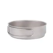 350ml 1-2 People Titanium Frying Pot Pan Outdoor Portable Cookware Camping Picnic TA8331 MODEL