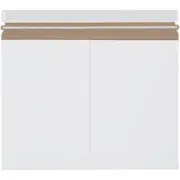 12 1/4" X 9 3/4" White Side Loading Stayflats Lite® Mailers (100 Per/Case)