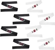 Kisangel 8pcs Headband Karate Headbands for Sushi Chef Hairband Sushi Chef Bandana Headband Japanese Samurai Headband Samurai Japanese Headband Japanese Hats Polyester