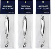 Fishing Spoons Lures,Metal Jigs Spoon Treble Hook Fishing Spinners | Electroplated Spoon Bait Highly Reflective for Saltwater Freshwater Tuna Salmon Fishing Jmedic