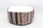 Bohemian kilim beanbag, Turkish ottoman floor pillow, Pillow cover, code 24