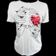 國際知名設計師品牌Vera Wang王薇薇灰色Princess系列亮片 小鳥 網紗短袖T恤 W-T-S-L47
