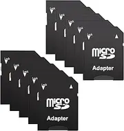 tunghey 10Pack Micro SD Card to SD Card Adapter, TF Card Micro SDHC to SD SDHC Adapter Works with Memory Cards for Older Cameras, PDA, Med-ical Devices