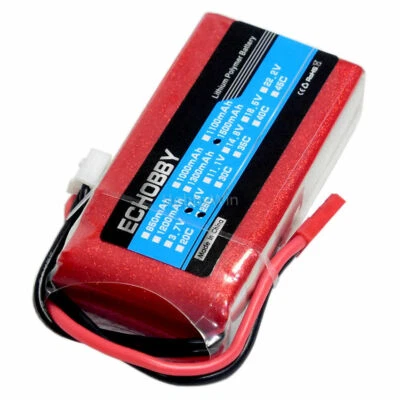 7.4V 2S 1500mAh 25C LiPO Battery JST plug two sides wire output Liplymer Power