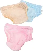 Toddmomy 3pcs Cotton Diapers for Leakproof Training Pants Comfortable Fit for Potty Training Lightweight Reusable Supplies