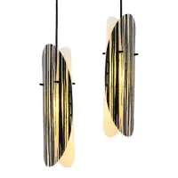在飛比找momo購物網優惠-【Honey Comb】挪威森林木皮燈罩吊燈(EX-6516