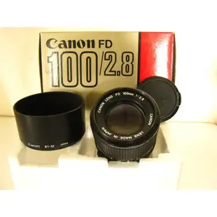 【O-sun】Canon new FD 100mm f2.8 (24mm、35mm、50mm、85mm參考)