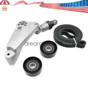 Drive Belt Kit Tensioner + Idler Pulleys For JEEP WRANGLER JK 3.6L 2012+ 2018 (for: Jeep)
