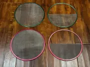 Set of (4) 7-5/8" Stainless Steel Wire Diffusion Single Double Full Half Scrim