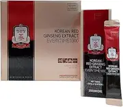 Ginseng Extract Everytime 1000 Korean Red Ginseng 1000mg Cognitive Booster - Supports Cognition, Natural Energy Supplement, Immunity 10ml X 30 Sticks