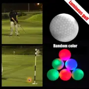 Sports Reusable LED Golf Balls Glow In The Dark Night Light Up Luminous Colorful