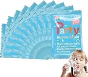 Bubble Refill Solution Packets | 10 Pack of 10ml Bubble Machine Refill Liquid,Convenient Kids Toys, Safe Favor, Portable Water Soapbar Liquid for Boys and Girls
