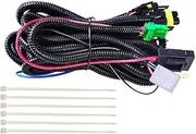 TGMGADANTV H11 Fog Light Lamp Wiring Harness Socket Wire Connector with 12V Relay & ON/Off Switch Kit for LED Work Lamp Metal Wire