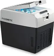 DOMETIC Tropicool TCX 35 Portable Thermoelectric Cool Box, 33 Litre Mini Fridge 12 V / 230 V, Black, White