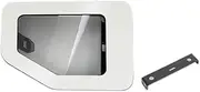 Car Gas Fuel Tank Cover Transparent Cap Colorful Frame Filler Cap Decoration Covers Compatible For Suzuki Jimny 2019 Up Accessories(White)