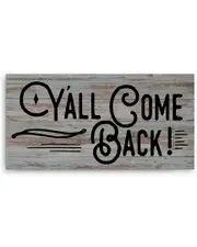 Ready2HangArt Yall Come Back Wrapped Canvas Wall Art by Olivia Rose