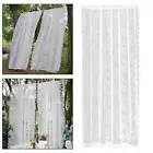 White Lace Floral Net Curtains Window Screening Voile Drapes Window Curtains for