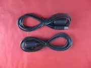 2 Brand New Nintendo GAMECUBE & Wii Controller Extension Cables Wires Cords 6FT