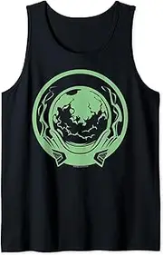 [Marvel] Spider-Man Far From Home Mysterio Smokey Green Logo Tank Top