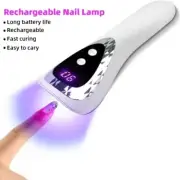 Handheld UV LED For Nails Drying Lamp Rechargeable Mini Manicure Lamp Nail Dryer