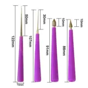 Diamond Abrasive Needle Files for Beading Hole Reaming Time saving Tools