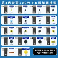 在飛比找有閑購物優惠-筆記型電腦 PD誘騙轉接頭 (Type-C母座轉DC公頭)